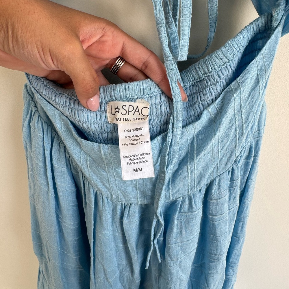 L*Space Blue Cutout Maxi Dress Size M - Picture 5 of 5